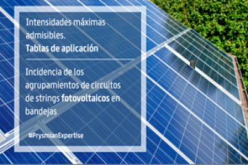 Incidencia de los agrupamientos de circuitos de strings fotovoltaicos en bandejas.